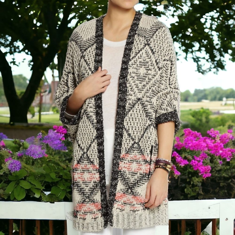 Cabi Cardigan Sweater S Grandpa Oversized Boho Cozy Chenille Farmhouse Rustic. - Picture 13 of 16